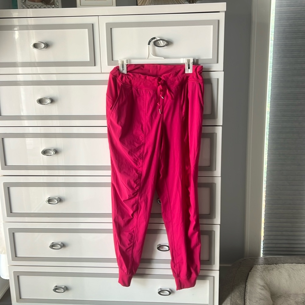 Hot pink dance studio joggers size 10